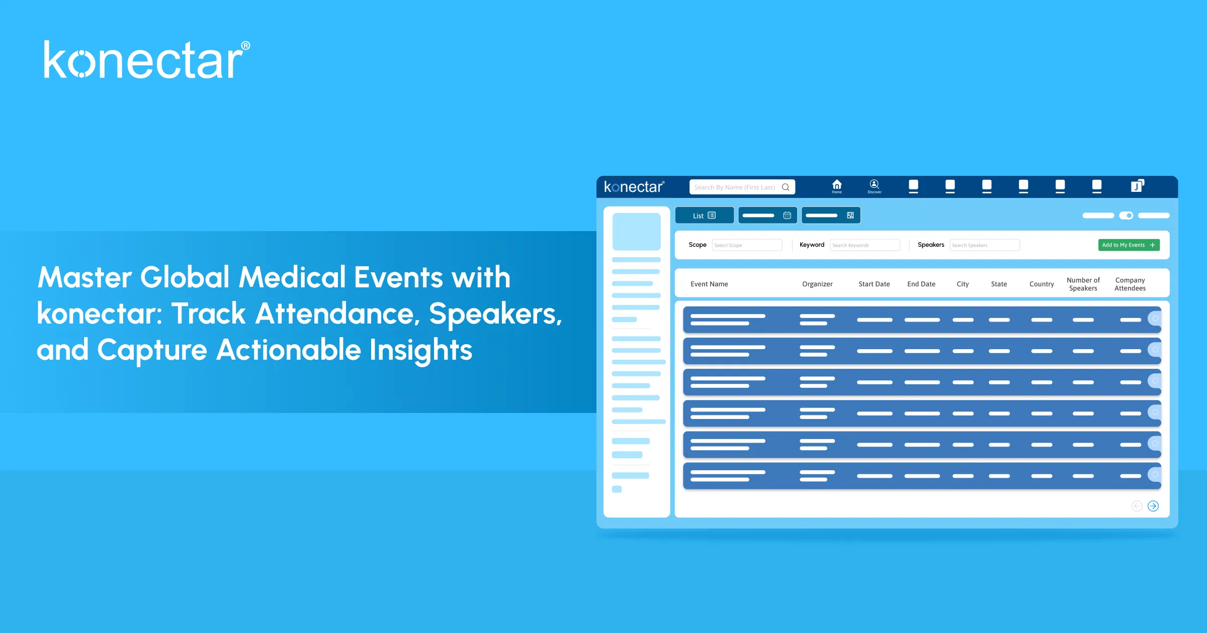 Master Global Medical Events with konectar: Track Attendance, Speakers, and Capture Actionable Insights
